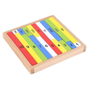 Planet Gates Montessori Education Wooden Toys 1-10 Digit Cognitive Math Toy Teaching Logarithm Version Kid Early Learning Digit box