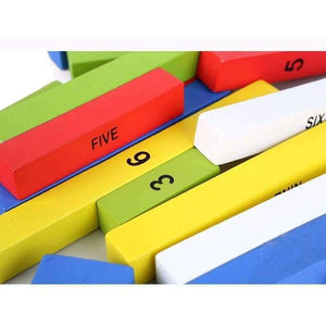 Planet Gates Montessori Education Wooden Toys 1-10 Digit Cognitive Math Toy Teaching Logarithm Version Kid Early Learning Digit box