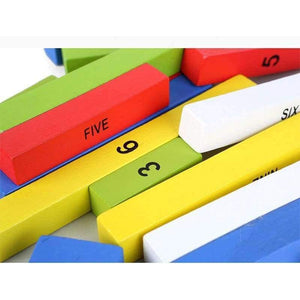 Planet Gates Montessori Education Wooden Toys 1-10 Digit Cognitive Math Toy Teaching Logarithm Version Kid Early Learning Digit box