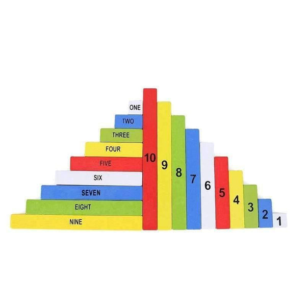 Planet Gates Montessori Education Wooden Toys 1-10 Digit Cognitive Math Toy Teaching Logarithm Version Kid Early Learning Digit box