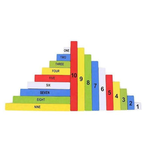 Planet Gates Montessori Education Wooden Toys 1-10 Digit Cognitive Math Toy Teaching Logarithm Version Kid Early Learning Digit box