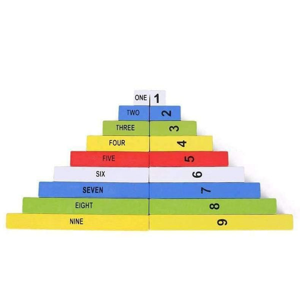 Planet Gates Montessori Education Wooden Toys 1-10 Digit Cognitive Math Toy Teaching Logarithm Version Kid Early Learning Digit box