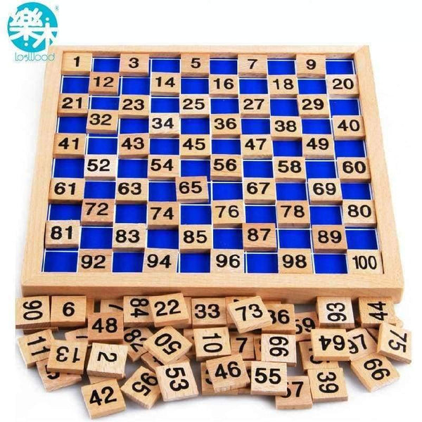 Planet Gates Montessori Education Wooden Toys 1-100 Digit Cognitive Math Toy Teaching Logarithm Version Kid Early Learning  Gift