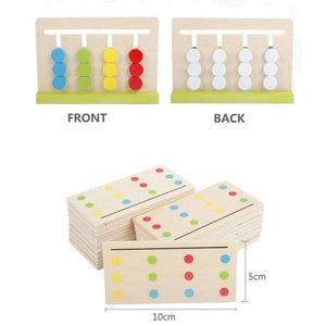Planet Gates Montessori Education Wooden Toys  Four Color Game Color Matching  early child kids education learning toys