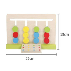 Planet Gates Montessori Education Wooden Toys  Four Color Game Color Matching  early child kids education learning toys