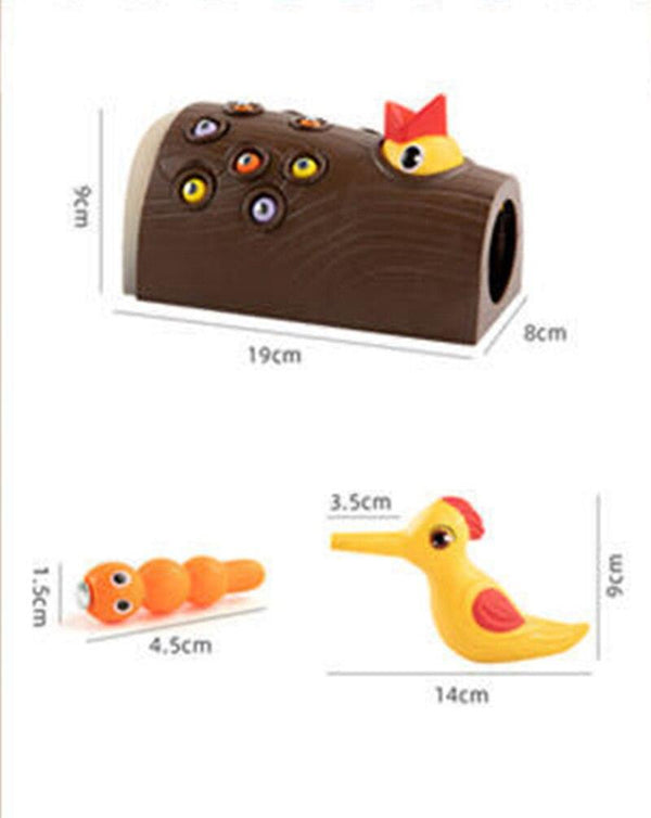 Planet Gates Montessori Educational Toys For Children Woodpecker Catch Worm Toy Kids Magnetic Fishing Game Set Baby Intelligence Develop Toys