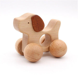 Planet Gates Montessori Educational Wooden toy 3D Puzzle Wooden Animal Sensory Spinning Top Training Early Intellectual Learning Toy