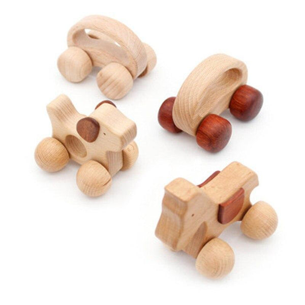 Planet Gates Montessori Educational Wooden toy 3D Puzzle Wooden Animal Sensory Spinning Top Training Early Intellectual Learning Toy