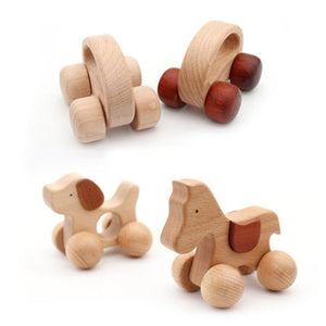 Planet Gates Montessori Educational Wooden toy 3D Puzzle Wooden Animal Sensory Spinning Top Training Early Intellectual Learning Toy