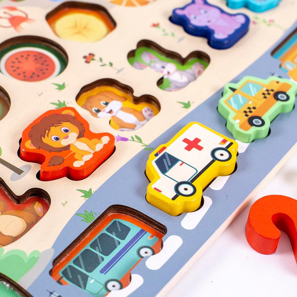 Planet Gates Montessori Educational Wooden Toys Children Busy Board Math Fishing Children's Wooden Preschool Montessori Toy Counting Geometry