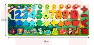 Planet Gates Montessori Educational Wooden Toys Children Busy Board Math Fishing Children's Wooden Preschool Montessori Toy Counting Geometry