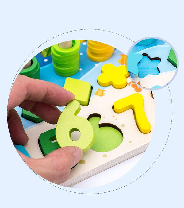 Planet Gates Montessori Geometric Cognition Counting Alphabet Learning Game Kids Math Developing Toys For Children Early Educational Toys