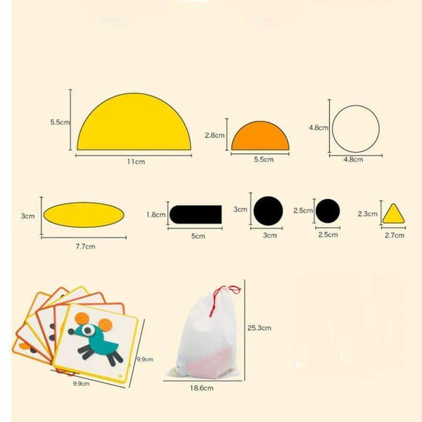 Planet Gates Montessori Jigsaw Puzzles with Idea Cards for Toddlers Young Child Girls and Boys,with Convenient Pouch