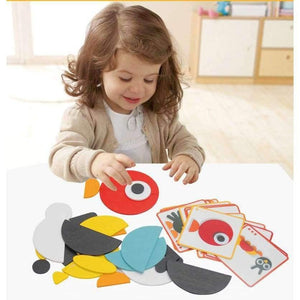 Planet Gates Montessori Jigsaw Puzzles with Idea Cards for Toddlers Young Child Girls and Boys,with Convenient Pouch