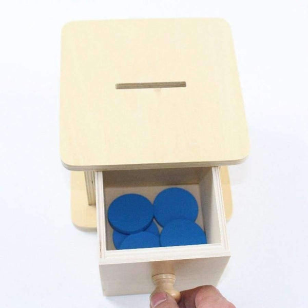 Planet Gates Montessori Kids Toy Baby Wood Infant Coin Box Piggy Bank Learning Educational Preschool Training Brinquedos Juguets