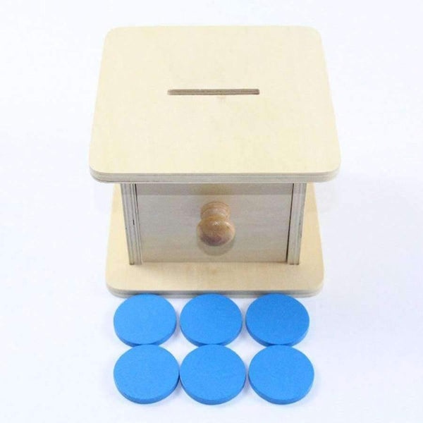 Planet Gates Montessori Kids Toy Baby Wood Infant Coin Box Piggy Bank Learning Educational Preschool Training Brinquedos Juguets