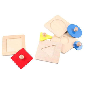 Planet Gates Montessori Kids Toy Baby Wood Shape Matching Puzzles Learning Educational Preschool Training Brinquedos Juguets