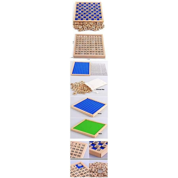 Planet Gates Montessori Materials Educational Wooden Toys 1-100 Digit Cognitive Math Toy Teaching Logarithm Version Kid Early Learning Gift