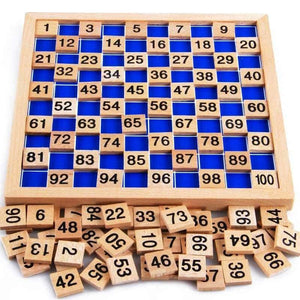 Planet Gates Montessori Materials Educational Wooden Toys 1-100 Digit Cognitive Math Toy Teaching Logarithm Version Kid Early Learning Gift