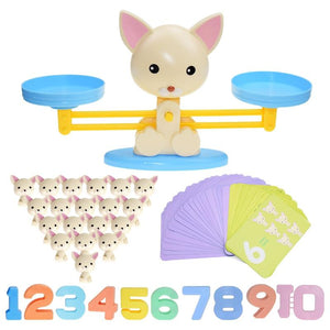 Planet Gates Montessori Math Toy Digital Monkey Balance Scale Educational Math Penguin Balancing Scale Number Board Game Kids Learning Toys