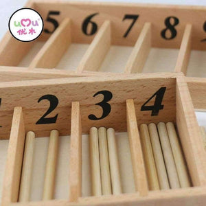 Planet Gates Montessori Math Toys Mathematics Montessori Materials Educational Wooden Spindle Box Early Learning Training Toy UB0663H