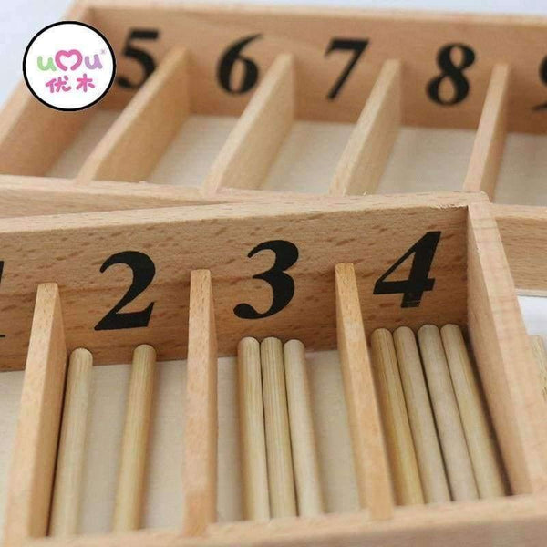 Planet Gates Montessori Math Toys Mathematics Montessori Materials Educational Wooden Spindle Box Early Learning Training Toy UB0663H