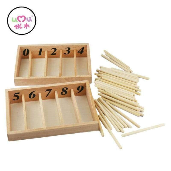 Planet Gates Montessori Math Toys Mathematics Montessori Materials Educational Wooden Spindle Box Early Learning Training Toy UB0663H