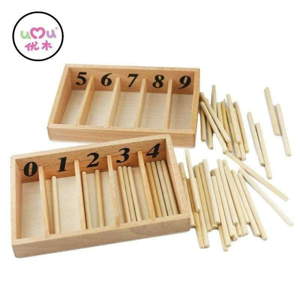 Planet Gates Montessori Math Toys Mathematics Montessori Materials Educational Wooden Spindle Box Early Learning Training Toy UB0663H