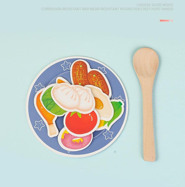 Planet Gates Montessori Parent-Child Interaction Play House Simulation Feeding Game Early Childhood Education Fine Motor Educational Toys