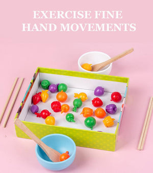 Planet Gates Montessori Parent-Child Interaction Play House Simulation Feeding Game Early Childhood Education Fine Motor Educational Toys