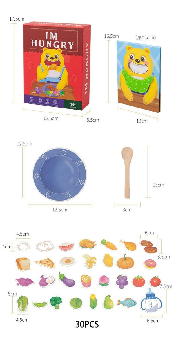 Planet Gates Montessori Parent-Child Interaction Play House Simulation Feeding Game Early Childhood Education Fine Motor Educational Toys