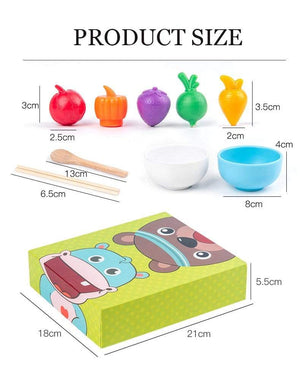 Planet Gates Montessori Parent-Child Interaction Play House Simulation Feeding Game Early Childhood Education Fine Motor Educational Toys