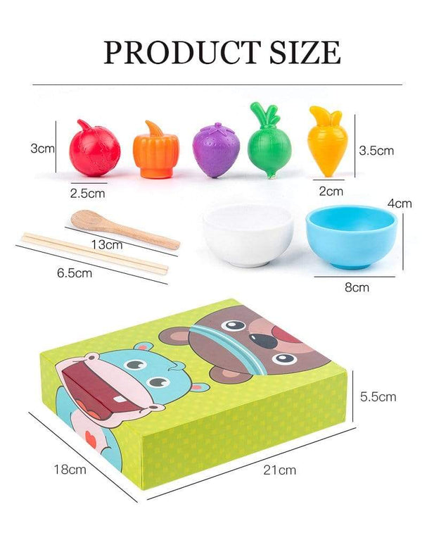 Planet Gates Montessori Parent-Child Interaction Play House Simulation Feeding Game Early Childhood Education Fine Motor Educational Toys