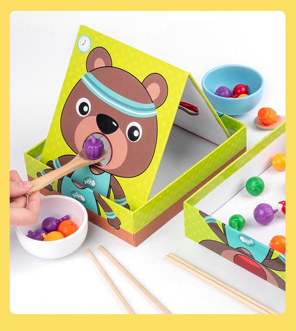 Planet Gates Montessori Parent-Child Interaction Play House Simulation Feeding Game Early Childhood Education Fine Motor Educational Toys