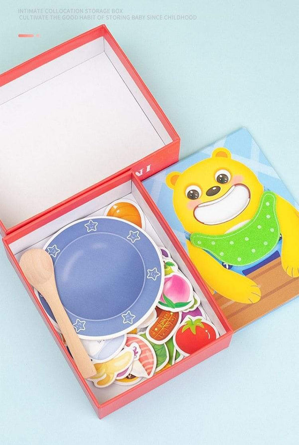 Planet Gates Montessori Parent-Child Interaction Play House Simulation Feeding Game Early Childhood Education Fine Motor Educational Toys