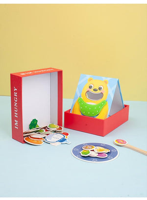 Planet Gates Montessori Parent-Child Interaction Play House Simulation Feeding Game Early Childhood Education Fine Motor Educational Toys