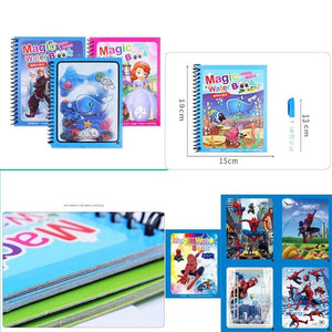 Planet Gates Montessori Toys Reusable Coloring Book Magic Water Drawing Book Sensory Early Education Toys for Kids Birthday Gift