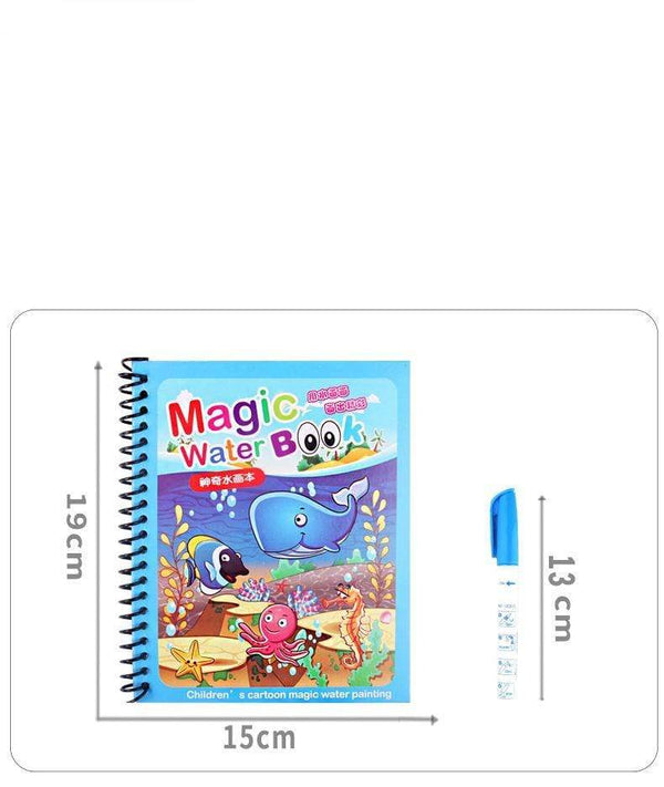 Planet Gates Montessori Toys Reusable Coloring Book Magic Water Drawing Book Sensory Early Education Toys for Kids Birthday Gift