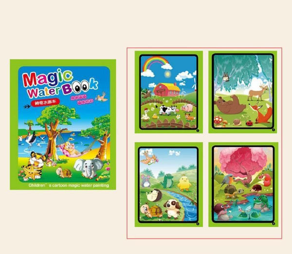 Planet Gates Montessori Toys Reusable Coloring Book Magic Water Drawing Book Sensory Early Education Toys for Kids Birthday Gift