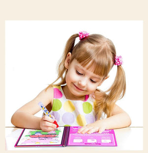 Planet Gates Montessori Toys Reusable Coloring Book Magic Water Drawing Book Sensory Early Education Toys for Kids Birthday Gift