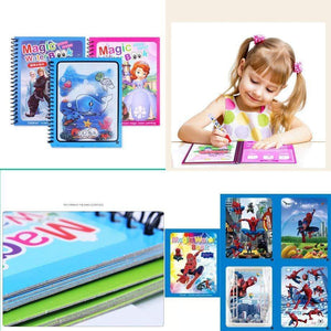 Planet Gates Montessori Toys Reusable Coloring Book Magic Water Drawing Book Sensory Early Education Toys for Kids Birthday Gift