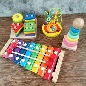 Planet Gates Montessori Wooden 3D Educational Toys Children Learn Baby Color Wooden Children Early Teach Christmas Gifts Puzzle Toys