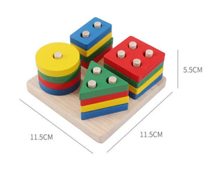 Planet Gates Montessori Wooden 3D Educational Toys Children Learn Baby Color Wooden Children Early Teach Christmas Gifts Puzzle Toys