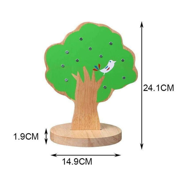 Planet Gates Montessori Wooden Magnetic Apple Tree Math Toys Early Learning Educational Wooden Toys For Children Boys