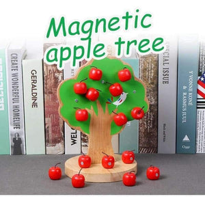 Planet Gates Montessori Wooden Magnetic Apple Tree Math Toys Early Learning Educational Wooden Toys For Children Boys