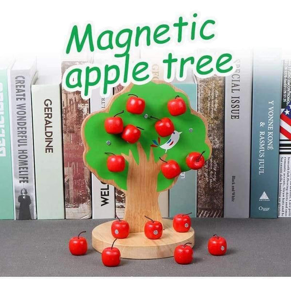 Planet Gates Montessori Wooden Magnetic Apple Tree Math Toys Early Learning Educational Wooden Toys For Children Boys