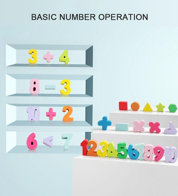 Planet Gates Montessori Wooden Math Toys Educational Teaching Aids Figure Matching Puzzle Preschool Busy Board Geometry Digital Toy Kids Gift