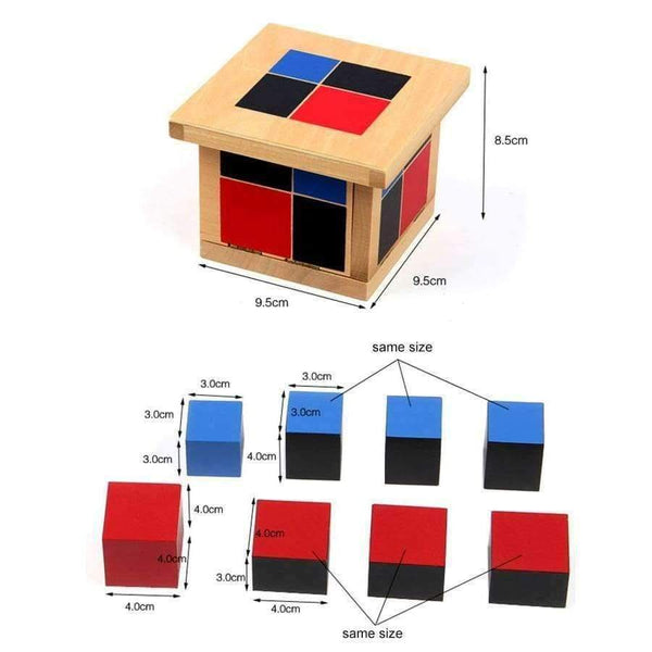 Planet Gates Montessori Wooden Toys Binomial Cube Montessori Math Materials Preschool Educational Learning Toys For Children MG1464H