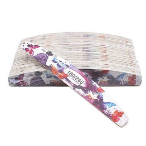 Planet Gates Moon-180-240 50 Pcs/Lot Strong Wooden Nail Files Buffer Emery Board Edge Nails File 100/120/150/180/240 Accessory Salon Pedicure Tools