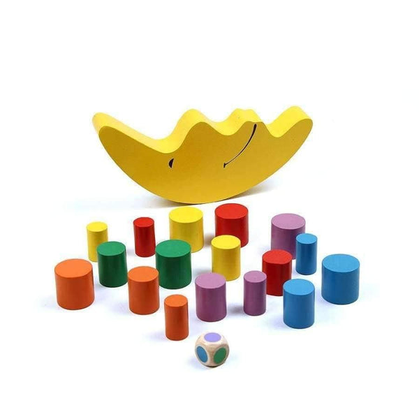 Planet Gates Moon Balancing Frame Baby Early Learning Toy Montessori Teaching Aids Moon Balance Colorful Early Development Wood Blocks Toys